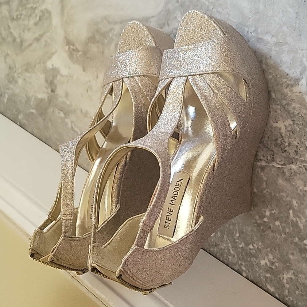 Size 7 Sparkly Steve Madden Heels